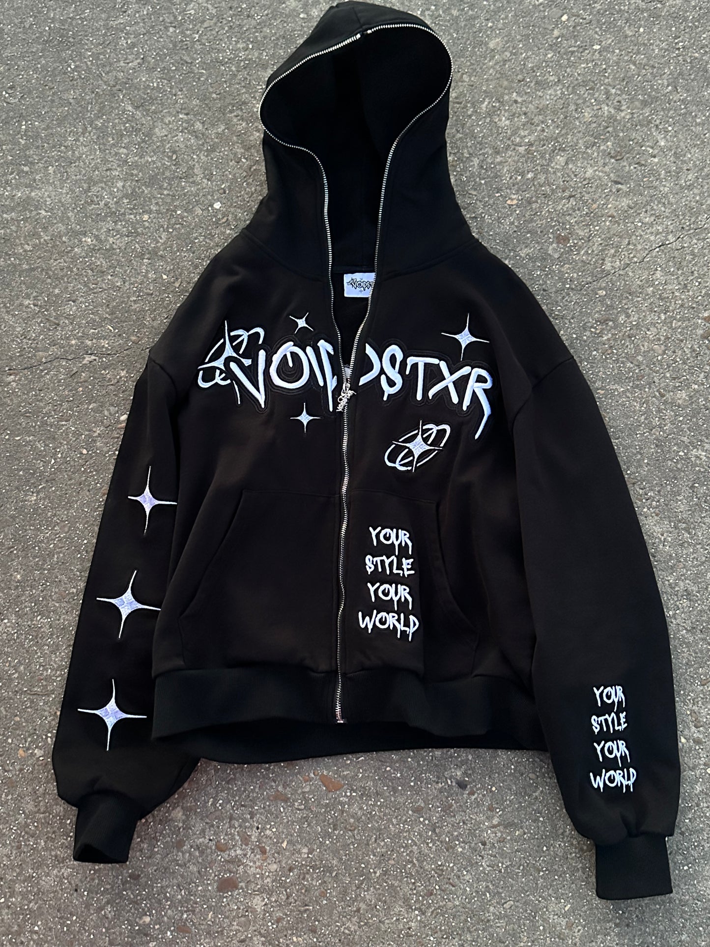 VOIDSTXR ZIPUP (BLACK)