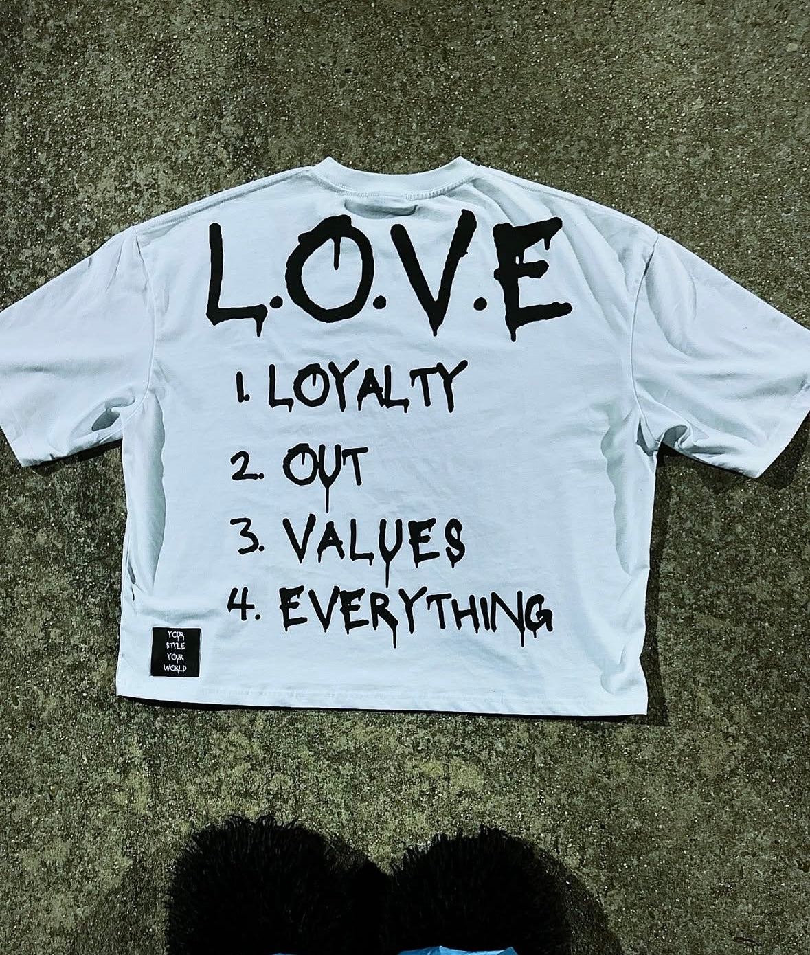 VOIDSTXR “L.O.V.E” SHIRT (WHITE)