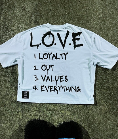 VOIDSTXR “L.O.V.E” SHIRT (WHITE)