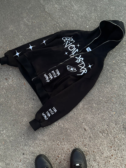 VOIDSTXR ZIPUP (BLACK)