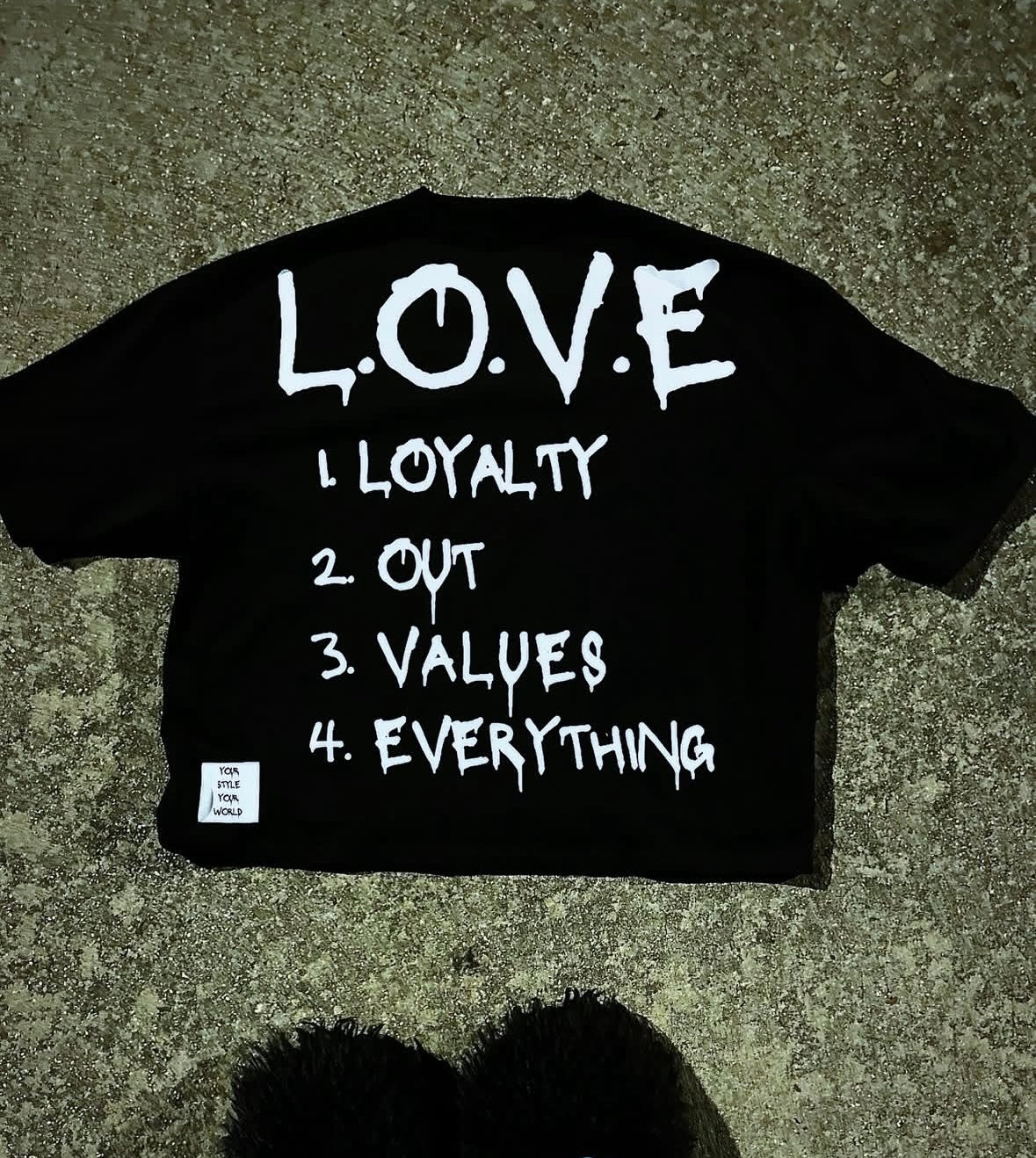 VOIDSTXR “L.O.V.E” SHIRT (BLACK)
